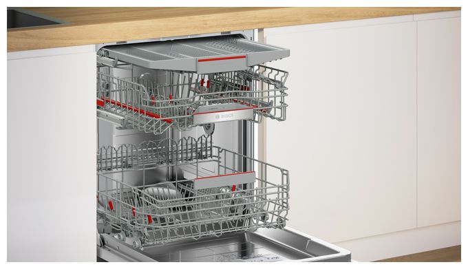 60 cm Geschirrspüler teilintegriert (ohne Front) Sehr leise 14 Maßgedecke aquaStop Funktion Wärmetauscher Serie 6 SMU6ZCS16E 