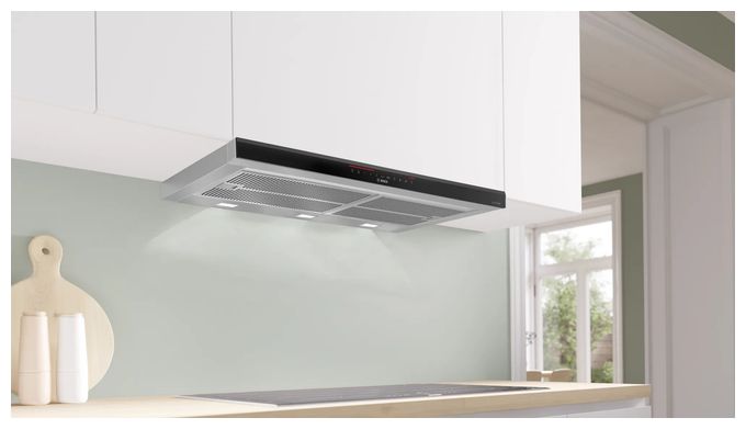 Abluft/Umluft Dunstabzugshaube/Esse Einbau 90 cm (Edelstahl) Serie 8 DFS098K54 