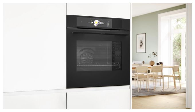 Einbaubackofen groß AutoClean (Schwarz) Serie 8 HBG978NM1 