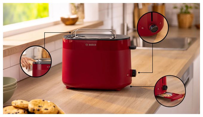 Toaster 950 W 2 Scheibe(n) 6 Stufen  TAT2M124 MyMoment (Rot) 