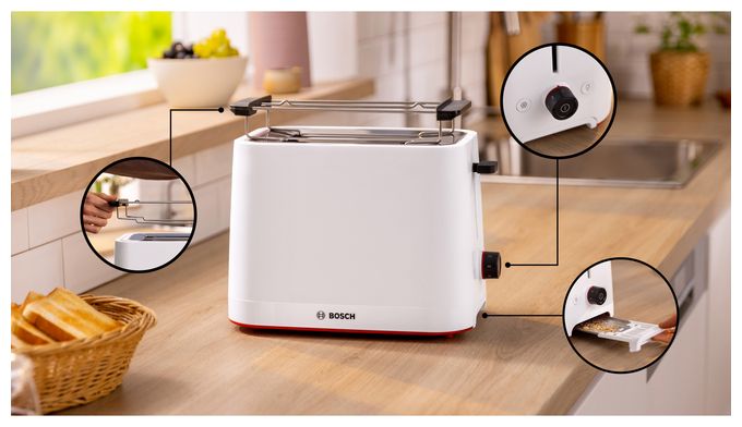 Toaster 950 W 2 Scheiben  TAT3M121 MyMoment (Weiß) 