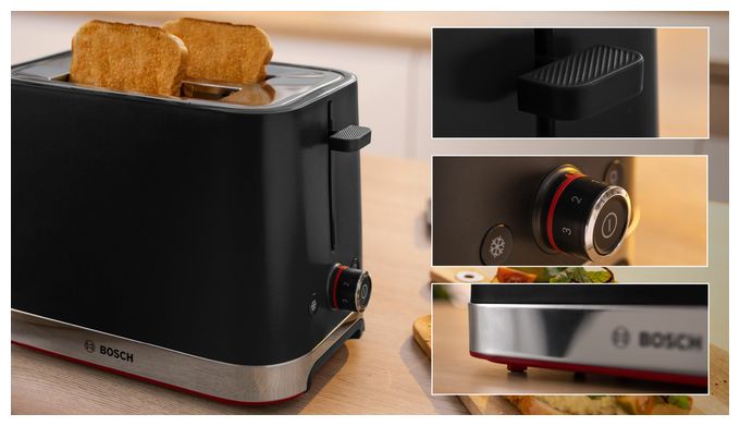 Toaster 950 W 2 Scheibe(n) 4 Stufen  TAT4M223 MyMoment (Schwarz, Edelstahl) 