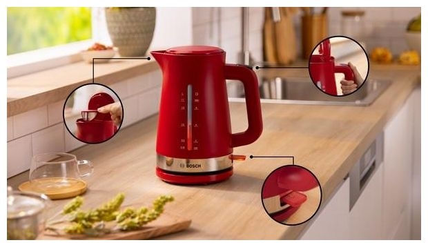1,7 l Wasserkocher 2400 W  TWK4M224 MyMoment (Rot) 