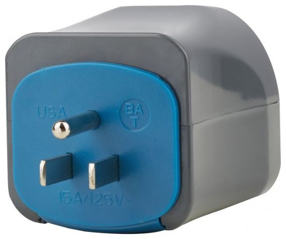 Weltreisestecker geerdet 