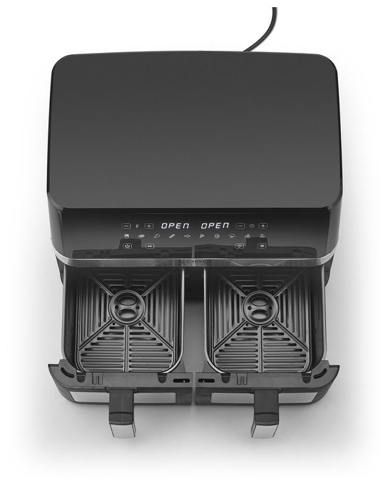 Doppel Heißluftfritteuse 14 l 2200 W  3186 AirFry DuoChef (Schwarz, Silber) 