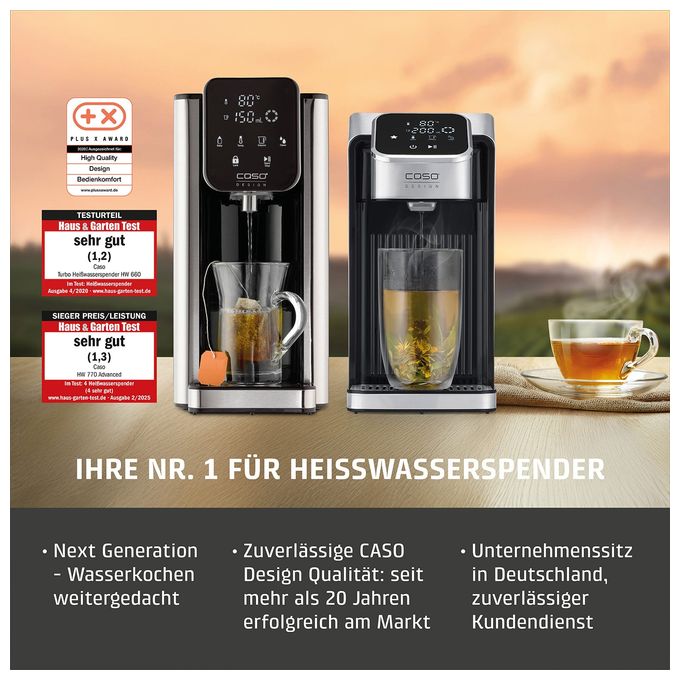 Teemaschine  HW630 (Schwarz, Edelstahl) 
