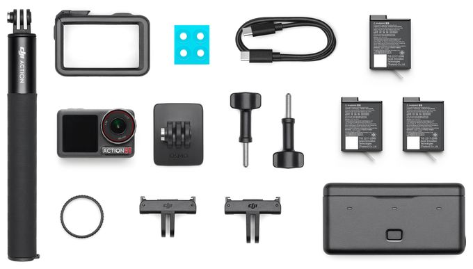 Aktion Kamera 155° 40 MP  Osmo Action 5 Pro Adventure Combo (Schwarz) 