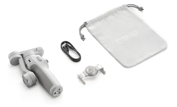 Stativ Gimbal für Smartphone faltbar Bluetooth  Osmo Mobile 7 Gimbal-Stabilisator (Weiß) 