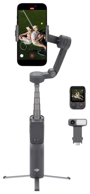 Stativ Gimbal für Smartphone faltbar Bluetooth  Osmo Mobile 8P Advanced Tracking Combo (Schwarz) 