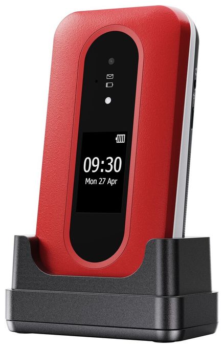 4G Smartphone 7,11 cm (2.8 Zoll) 2 MP Single SIM  Leva L30 (Rot, Weiß) 