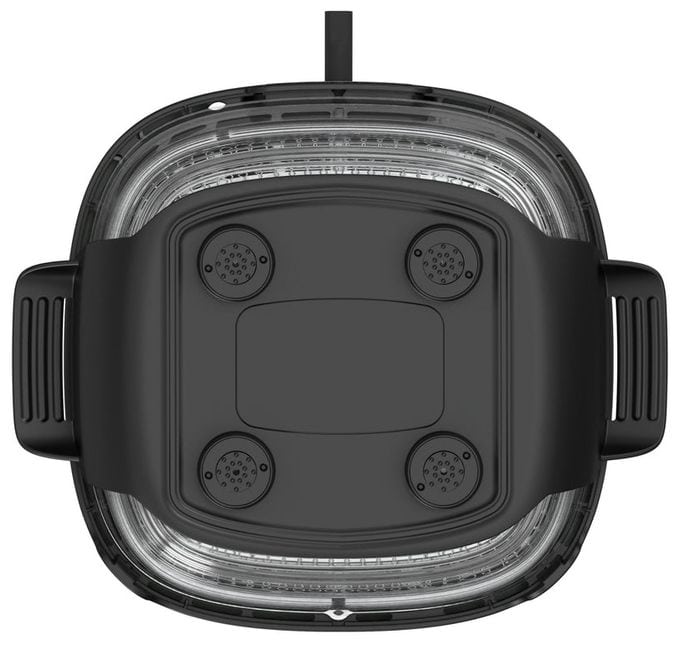 Heißluftfritteuse 1500 W (Schwarz, Transparent, Weiß) Tasti 