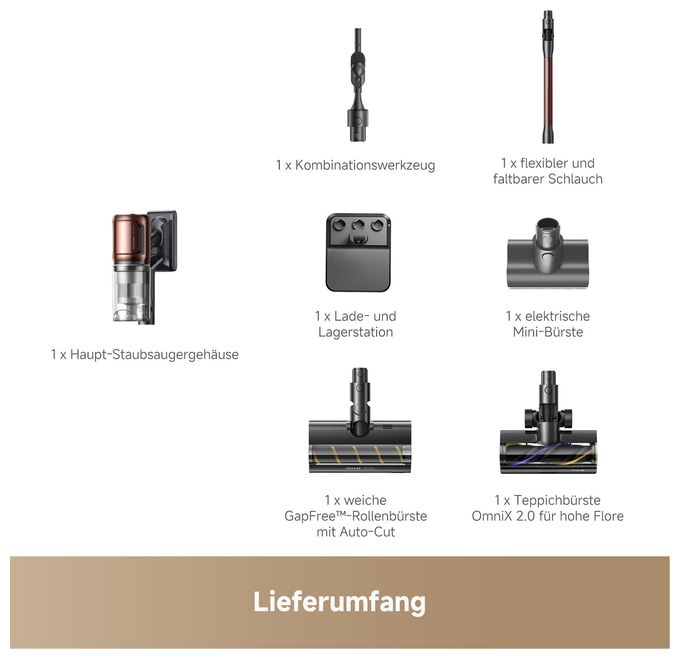 Handstaubsauger Beutellos bis 90 min Laufzeit  V30 (Schwarz) 