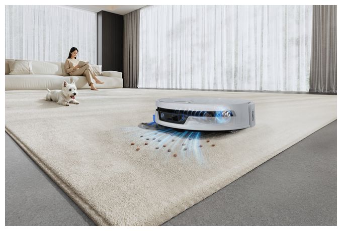 Saugroboter nass/trocken 999 min Akku 27000 Pascal Leistung  Deebot X12S Pro Omni (Weiß) 