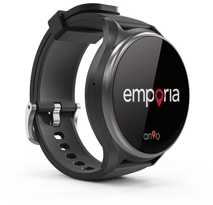 Digital Smartwatch Rund IP68 4G  Watch LTE (Schwarz, Silber) 