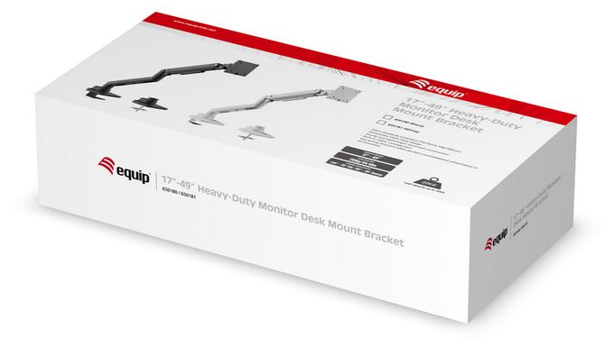 17"-49" Schwerlast-Monitor-Schreibtischhalterung, Schwarz 
