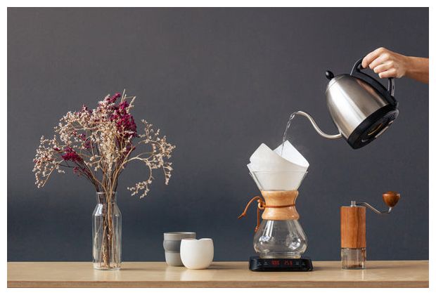 Elektronische Küchenwaage bis 3 kg Genauigkeit 0,1 g  Artista Coffee (Silber) 