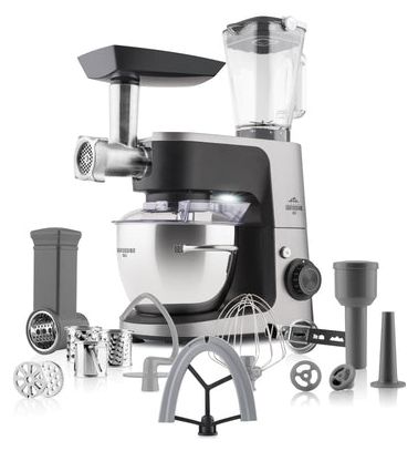 1200 W Küchenmaschine 4,5 l  Gratussino III (Schwarz, Grau) 