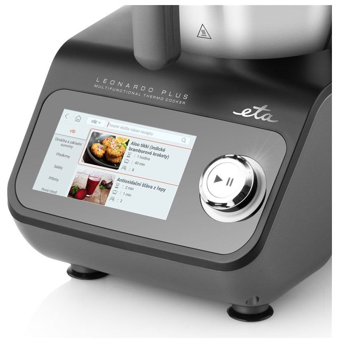 600 W Küchenmaschine 3,5 l mit Waage  Leonardo Plus (Schwarz, Grau) 