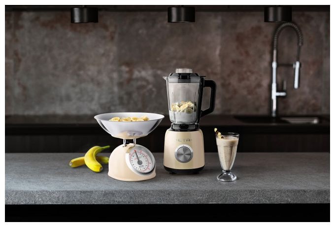 1,5 l Standmixer 3 Geschwindigkeiten 1200 W (Beige, Schwarz, Transparent) Storio 