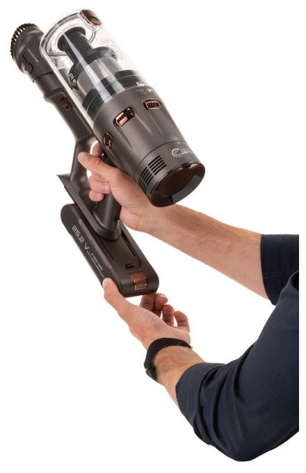 Handstaubsauger Beutellos bis 80 min Laufzeit 25,2 V HEPA  Terier (Braun) 