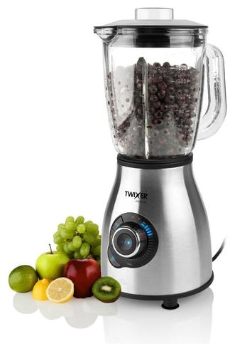 1,75 l Standmixer 1000 W  Twixer (Schwarz, Edelstahl) 