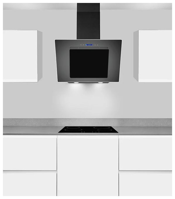 Dunstabzugshaube/Esse Wand 80 cm (Schwarz) KFD807-2L 