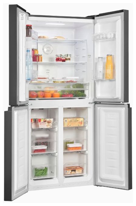 Side-by-Side Kühl-/ Gefrierkombination 237 l / 135 l 210 kWh NoFrost 1800 mm x 790 mm  MD365-125-040D (Anthrazit) 