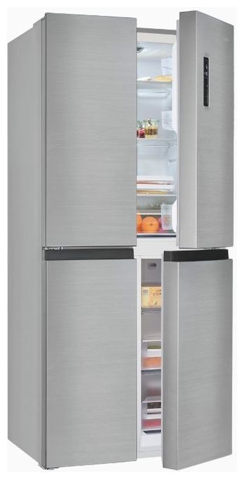 Side-by-Side Kühl-/ Gefrierkombination 271 l / 150 l 182 kWh NoFrost 1800 mm x 795 mm  MD425-150-040C (Schwarz, Edelstahl) 