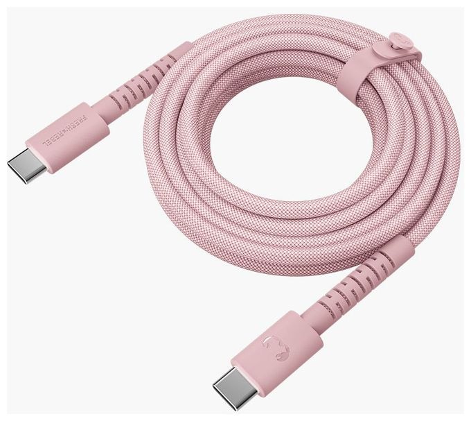 Stecker Rundkabel USB C auf USB C bis 100 W 2 m  FlexWave (Pink) 