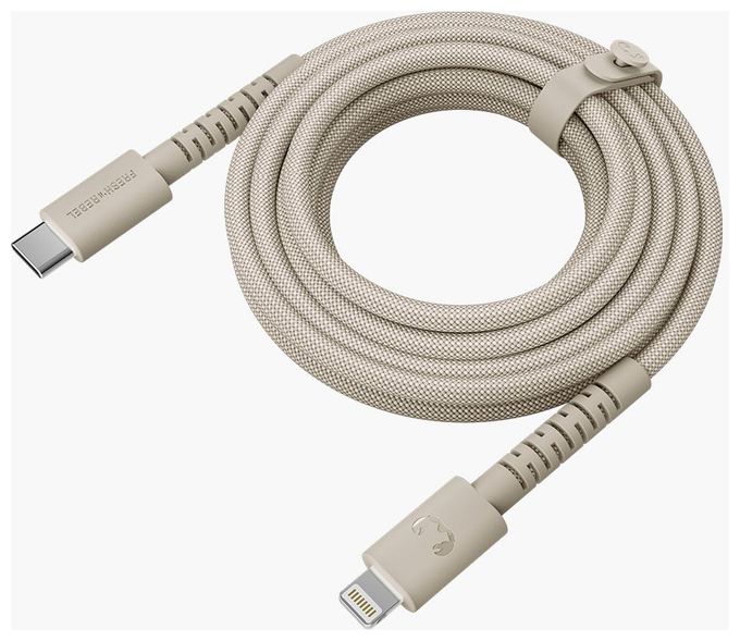 Stecker Lightning auf USB C 2 m  FlexWave (Beige) 