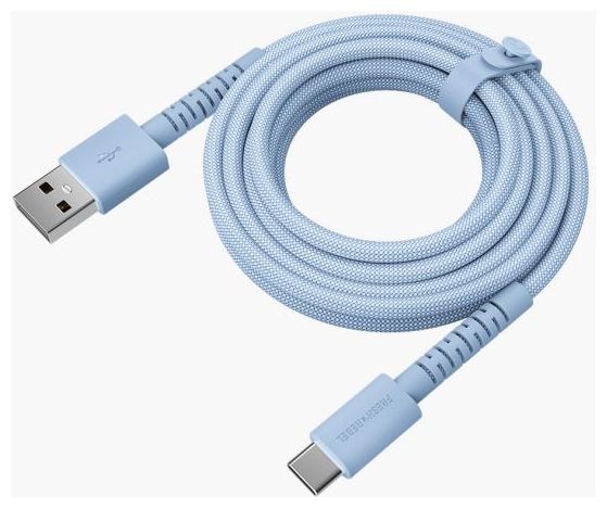 Stecker Rundkabel USB A auf USB C bis 18 W 2 m  FlexWave (Blau) 