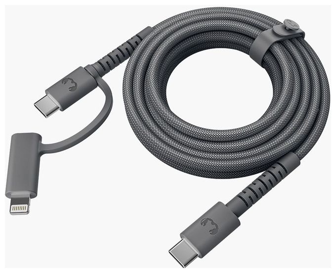 Stecker Lightning auf USB C 2 m  FlexWave (Schwarz) 