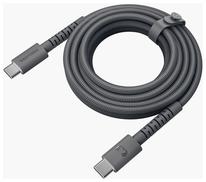 Stecker Rundkabel USB C auf USB C bis 60 W 3 m  FlexWave (Schwarz) 