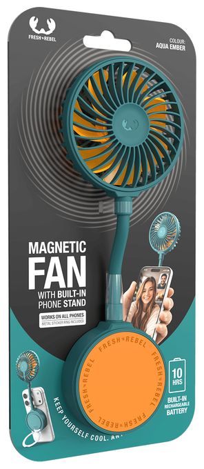 Handventilator  Magnetic Fan (Aqua-Farbe) 