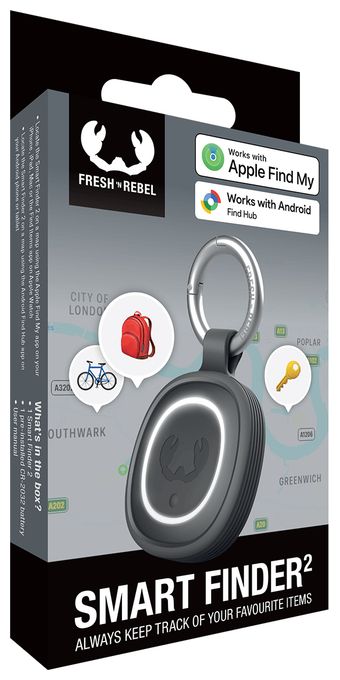 Apple Find My, Google's Find Hub  Smart Finder 2 (Grau) 