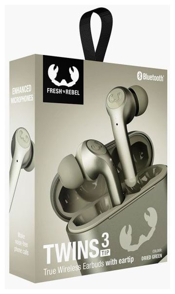 Fresh \'n Rebel Twins 3 Tip In-Ear Bluetooth Kopfhörer Kabellos TWS 6 h  Laufzeit IPX4 (Grün) bei Boomstore