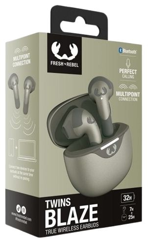 In-Ear Bluetooth Kopfhörer Kabellos TWS 7 h Laufzeit IPX4 USB Typ-C  Twins Blaze (Grün) 