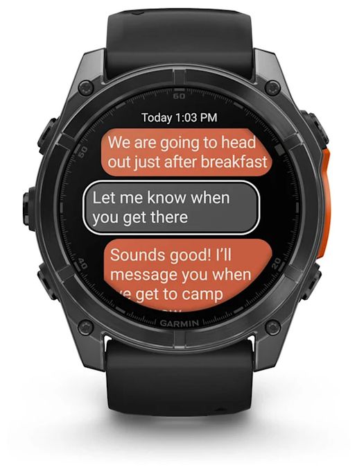 Digital 51 mm  Smartwatch Rund  Fenix 8 (Grau) 