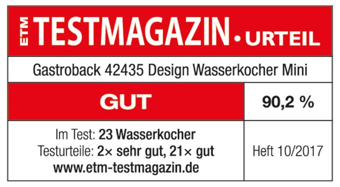 1,0 l Wasserkocher 2200 W  42435 Design (Schwarz, Edelstahl) 