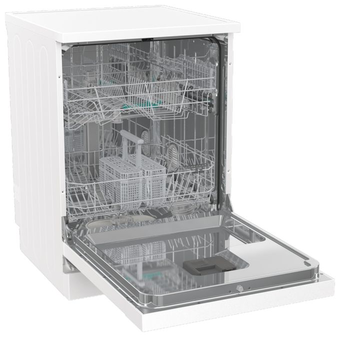 60 cm Geschirrspüler freistehend Leise 14 Maßgedecke aquaStop Funktion Auto Open GS642D90W 