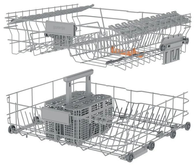 60 cm Geschirrspüler unterbaufähig leise 14 Maßgedecke aquaStop Funktion Auto Open (Silber) GU642C90X 