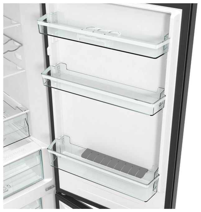 194 l / 106 l Kühl-Gefrierkombi freistehend NoFrost 164,98 kWh Jahr  NK79C0DBK (Schwarz) 