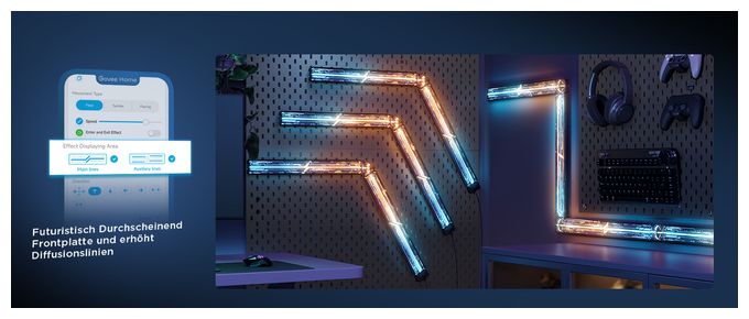 LED Intelligente Wandleuchte Multi AC H6063 Wandleuchte Gaming Wall Light Smart 4+1 