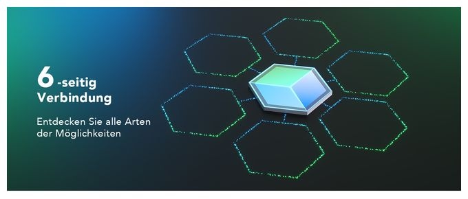 LED Intelligente Wandleuchte Multi AC H606A Glide Hexa Ultra Lichtpaneele 7-pack 