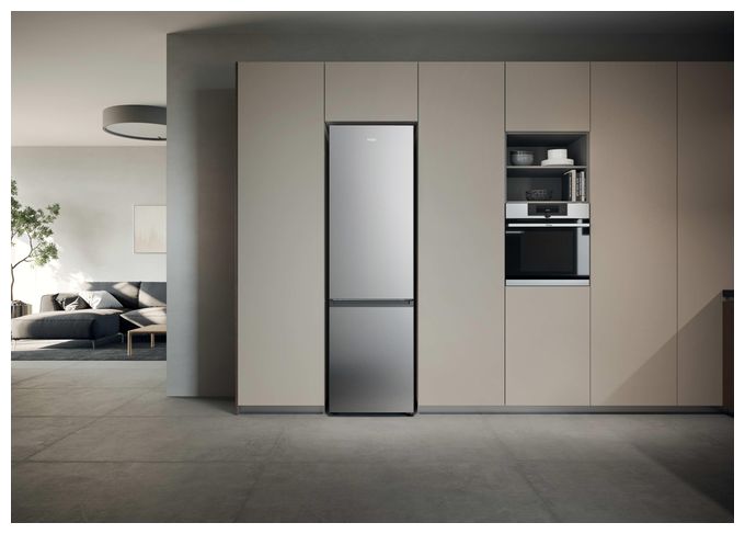 289 l / 120 l Kühl-Gefrierkombi freistehend NoFrost 114 kWh Jahr  HDPR1620ANPK (Edelstahl) 