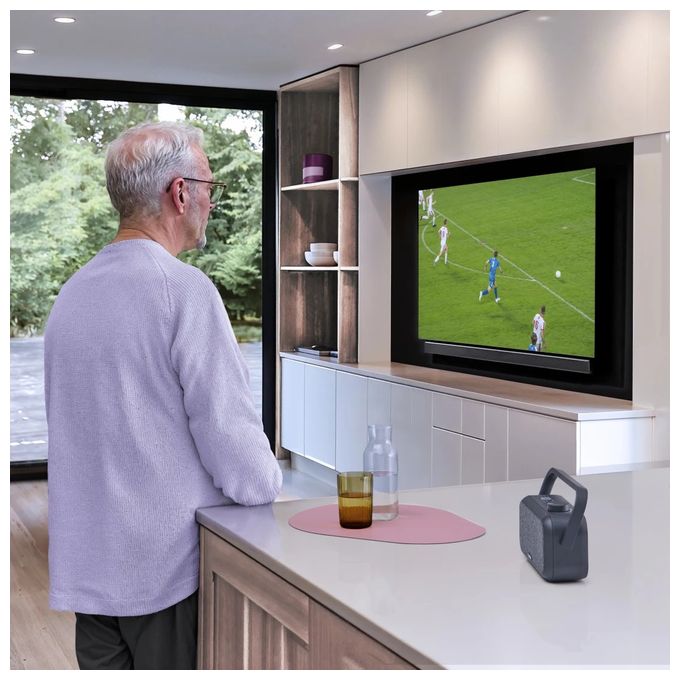 Bluetooth Lautsprecher  221849 Senioren TV (Schwarz, Grau) 