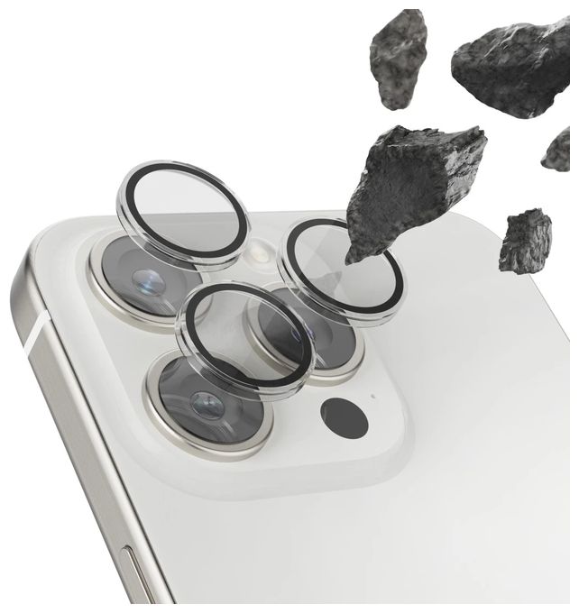 Kameraobjektivschutz gehärtetes Glas 9H für  Apple iPhone 16 Pro / 16 Pro Max Schlagfest, Schlagfest, Kratzresistent, Splitterfrei 222796 Lens Protect 