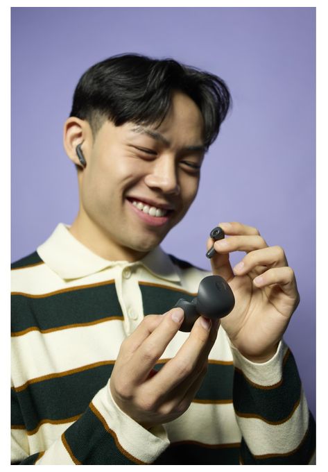 In-Ear Bluetooth Kopfhörer Kabellos TWS 9 h Laufzeit IPX4 USB Typ-C  232955 Twins Core 2 (Dunkles Grau) 