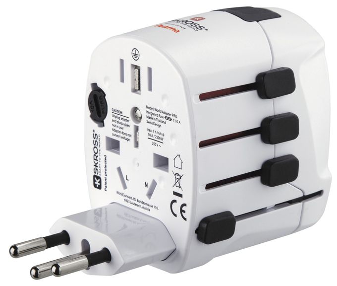 World Travel Pro Reiseadapter für bis zu 150 Länder 