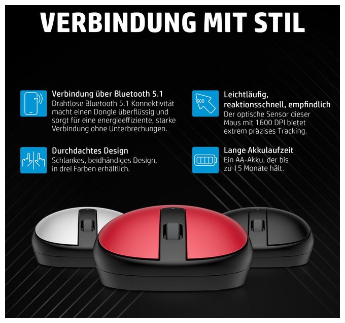 1600 DPI Maus Optisch  240 (Schwarz) 